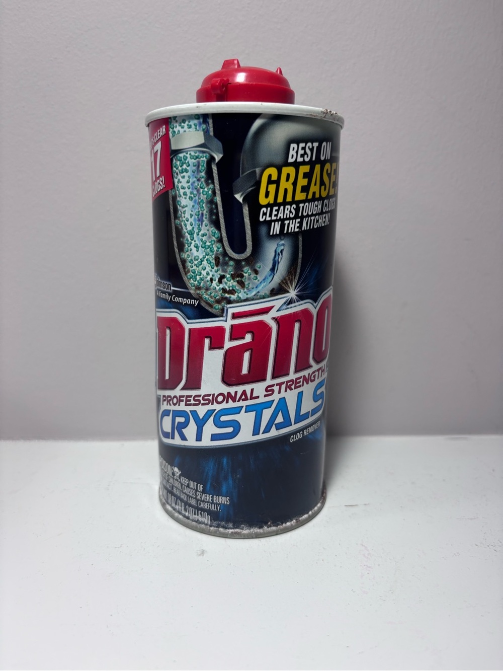 Drano Professional Strength Crystals Drain Cleaner New Rare Discontinued